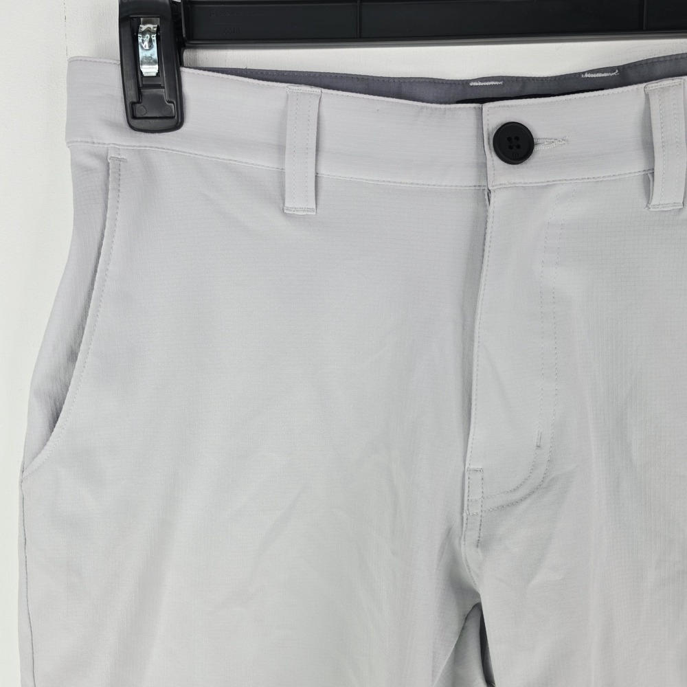 Travis Mathew Starnes Men's 30 Golf Shorts 4-Way Stretch Chino Light Gray 1MQ081 - Picture 4 of 13